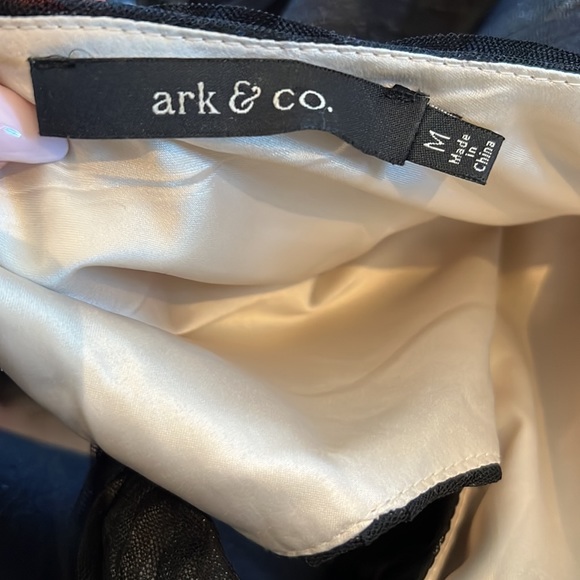 ARK & CO. ANTHOPOLOGIE Womens Sequin One Shoulder Mini Dress - Picture 4 of 5